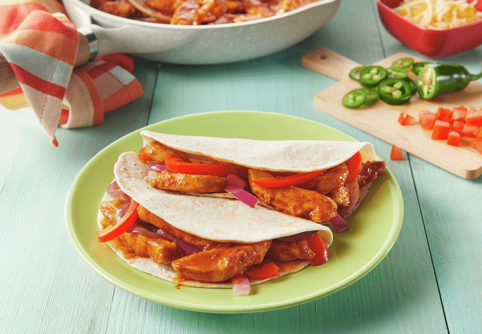 Chicken and Veggie Fajitas